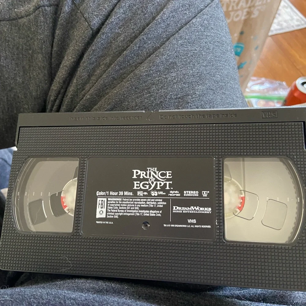 Dreamworks The Prince of Egypt VHS - Black and Purple